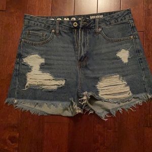 Denim shorts
